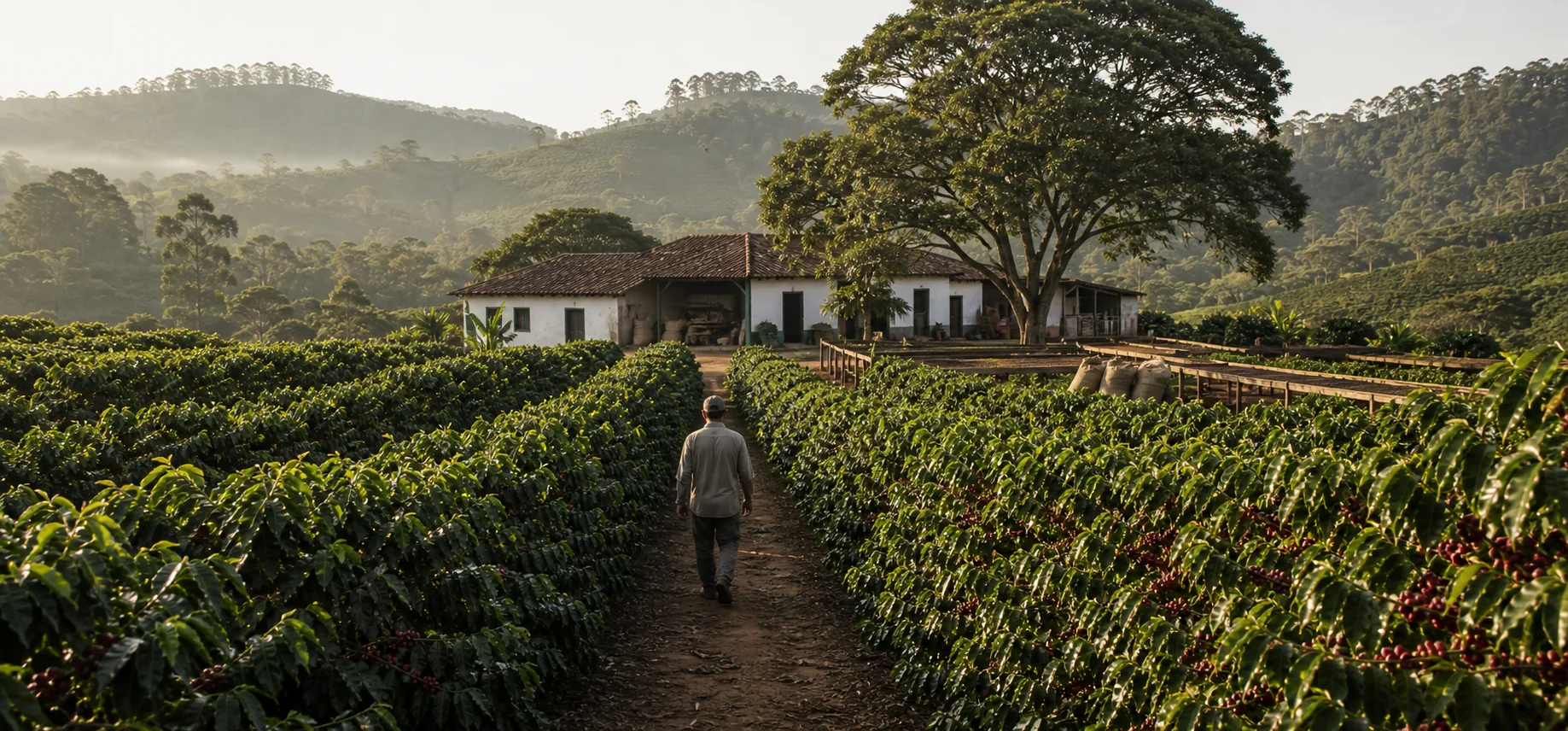 Fazenda de café brasileira